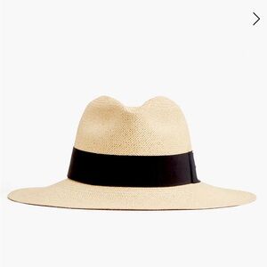 CUYANA Packable Ecuador Hat (Panama Hat) Naturall/Black Size 56
